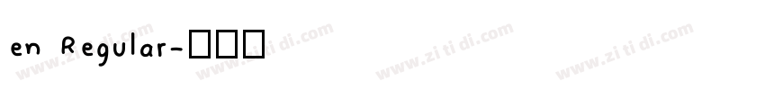 en Regular字体转换
